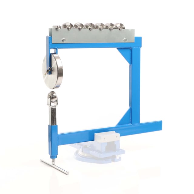 Rollenstreckmaschine bis 15 mm Blechstärke, English Wheel mit 6 Streckrollen zur Metallverarbeitung, Blechbearbeitung - Wiltec