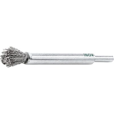Pinselbürste Edelstahl gewellt 12x20/120x0,3mm Lessmann