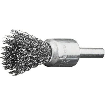 FP - Lessmann Pinselbürste m.Schaft schwer zugängliche Stellen, Stahldr.30mm 0,3mm