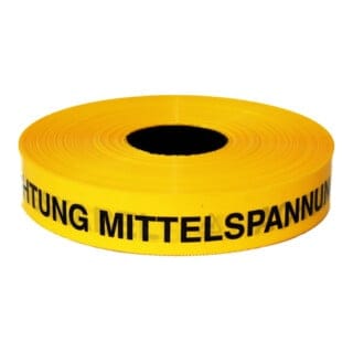 FP - Trassenwarnband Achtung Mittelspannungskabel, 250 m, gelb