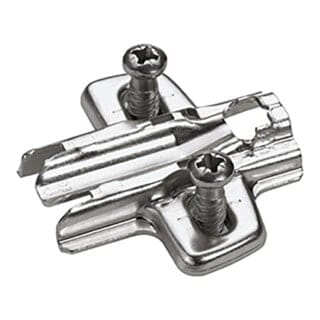 Hettich Möbel-Kreuzmontageplatte, Distanz 1,5mm, Sensys 8099, 9075056, vernickelt