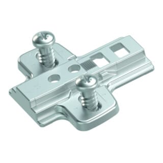 Hettich Adapterplatte für Paralleladapter, D =0,0 mm mit vorm. Euroschrauben, vernickelt