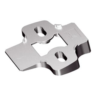 Hettich Möbel-Winkeladapter, für Kreuzmontageplatten, 15°, Sensys, 9072535 vernickelt