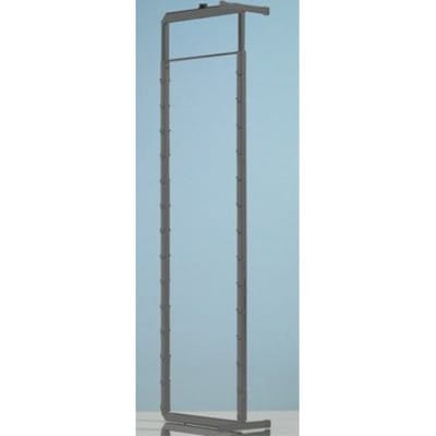 FP - Höhenverstellbarer Tragrahmen Dispensa 90°, b 262 mm, h 1900 - 2300 mm, silber