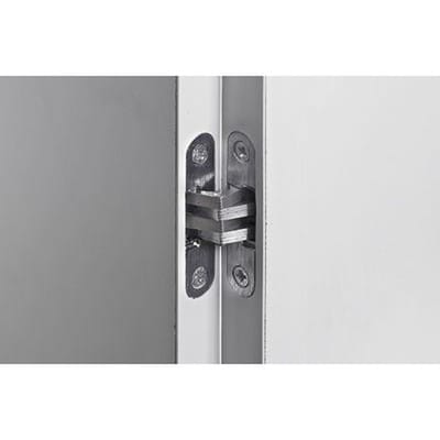 Hettich Möbel-Einfrässcharnier, abgerundet, 180°, 9133178, Zinkdruckguss edelstahloptik