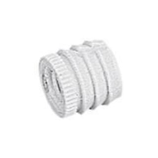 Muffe Nr.30 für Gewinde M4 d 8mm , Kunststoff weiß