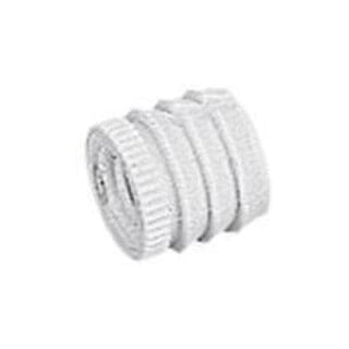 Muffe Nr.30 für Gewinde M4 d 8mm , Kunststoff weiß