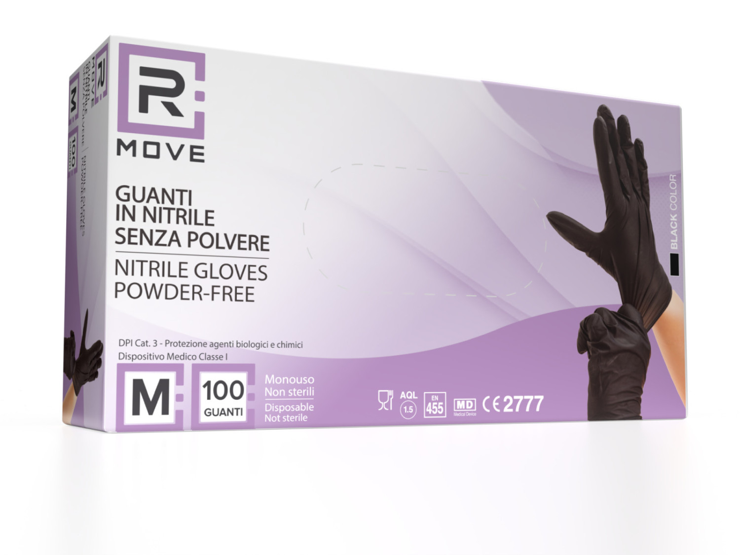 Rmove Waterproof-handschuhe Aus Glattem Nitril, Größe L, 1 Paar