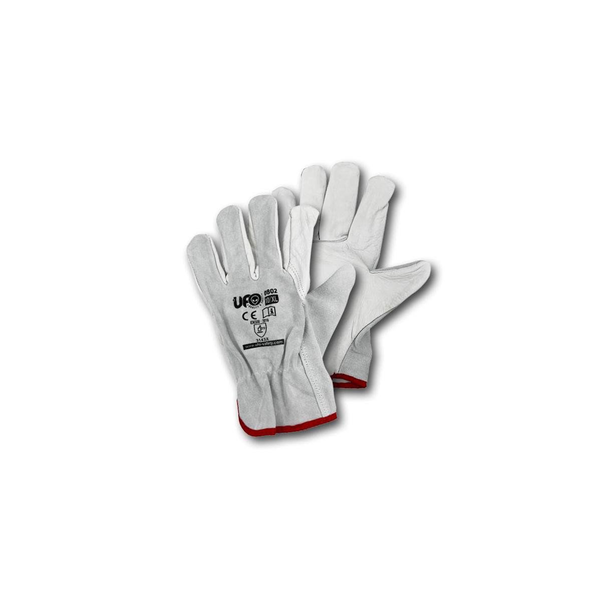 Neri Safety Arbeitshandschuhe Aus Rindsleder/crust-leder, Größe 11 - 12 Paar Pro Packung