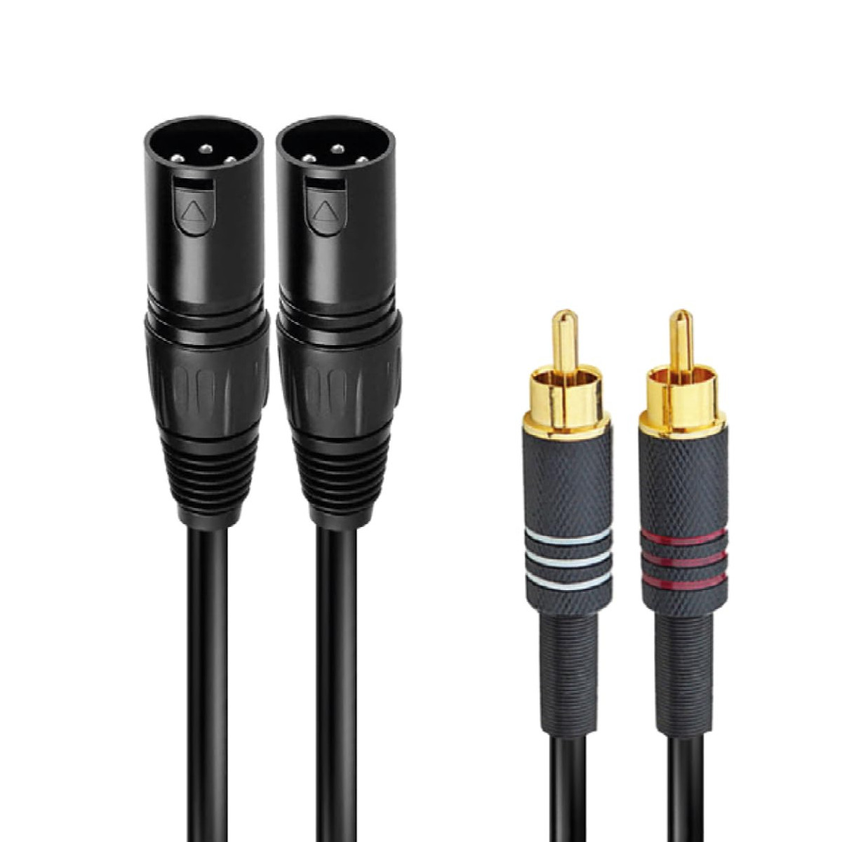 Ridem Audio-kabel 2 Xlr-stecker Auf 2 Rca-stecker 1,5 M