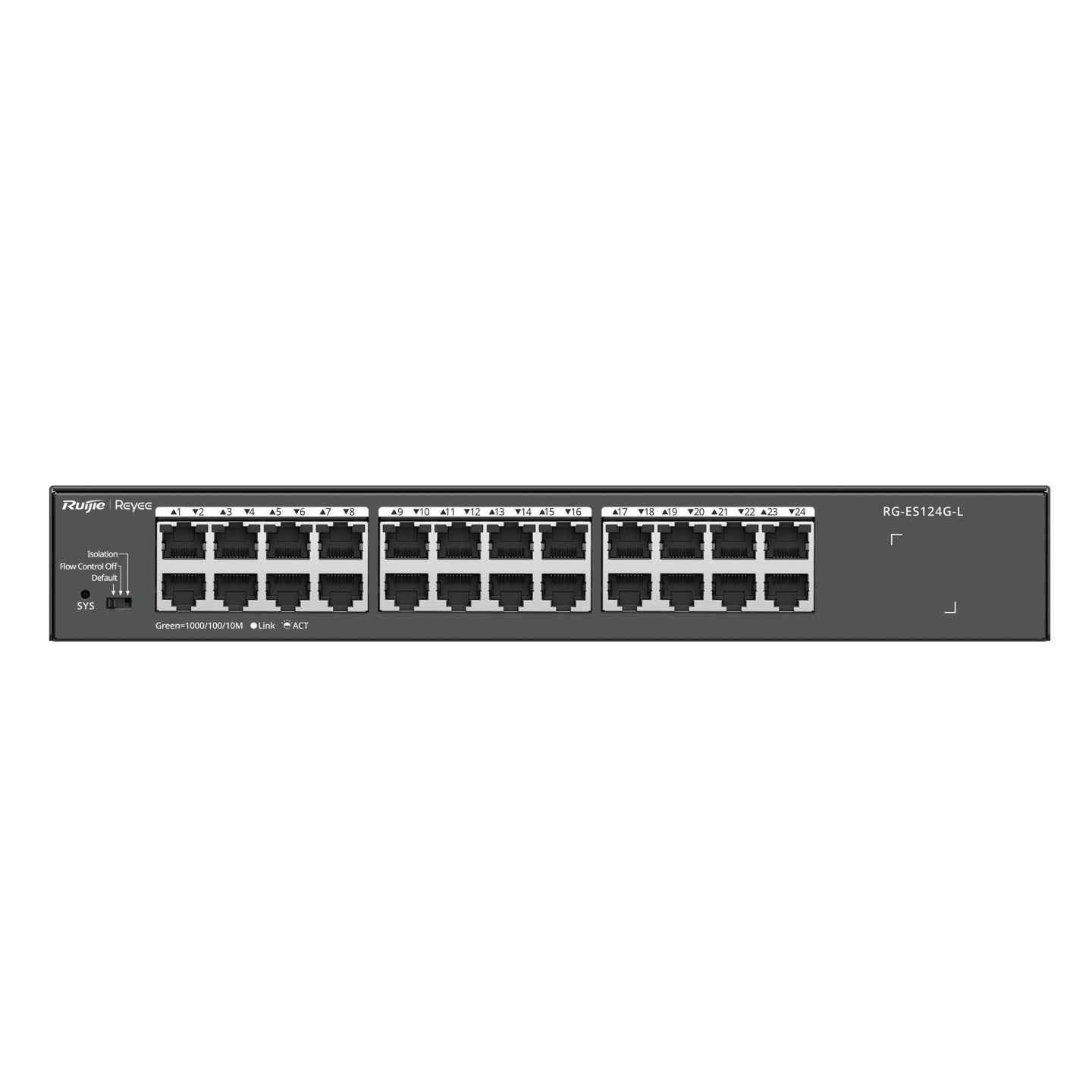 Ruijie Networks Rg-es124g-l Netzwerk-switch Unmanaged L2 Gigabit Ethernet (10/100/1000) Schwarz
