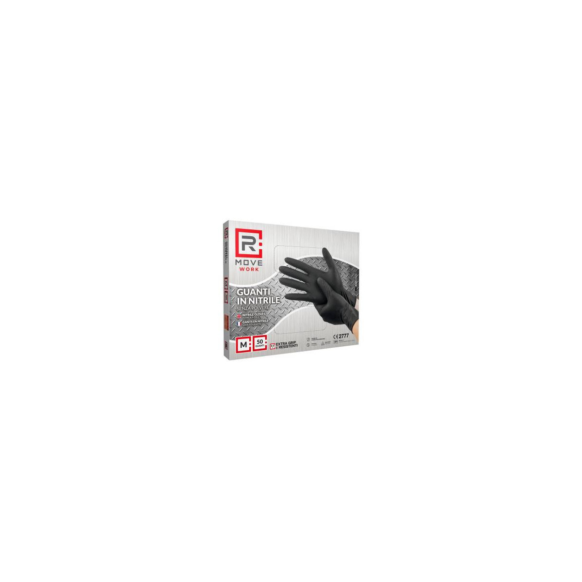 Rmove Nitrilhandschuhe Schwarz Für Arbeit Größe L 50 Stk