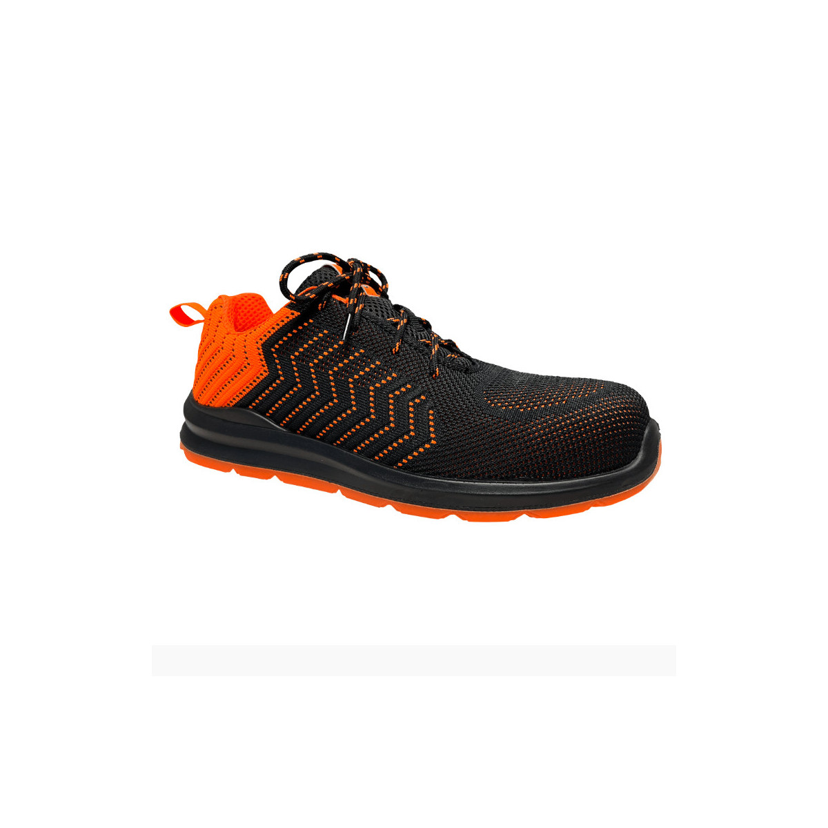Neri Safety Sicherheits-halbschuh Wave S1p Src Esd Flyknit-mesh-gewebe Unisex Schwarz/orange Größe 36