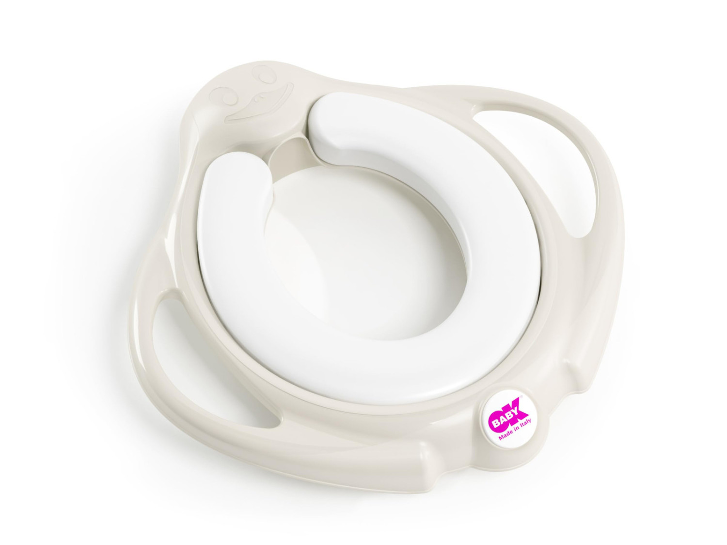 Okbaby Pinguo Soft Toilettensitz Mit Weich Gepolstertem Sitz - Weiß