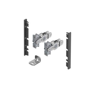 HETTICH AvanTech YOU Frontverbinder Zarge Innenfrontprofil H 101 anthrazit