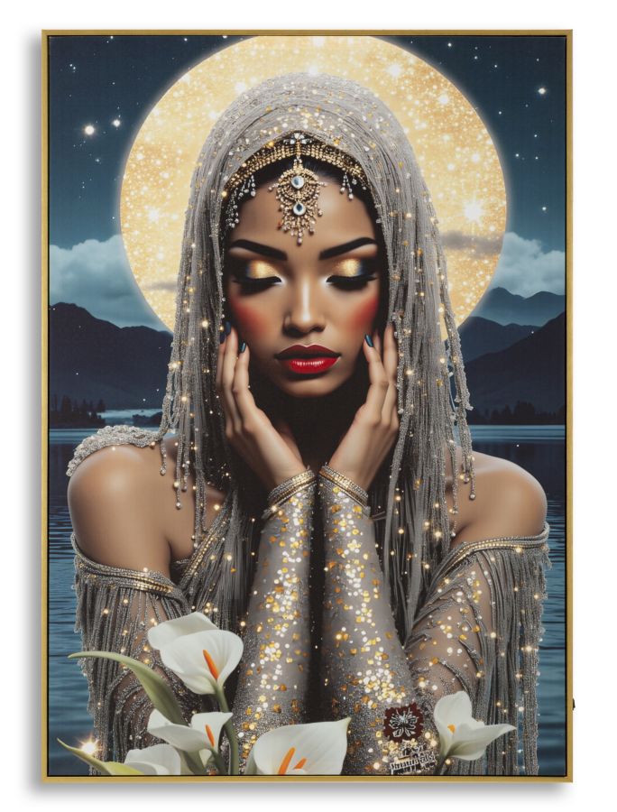 Led-druck Auf Lackierter Leinwand Mit Venus-rahmen, 70 X 4 Cm x100