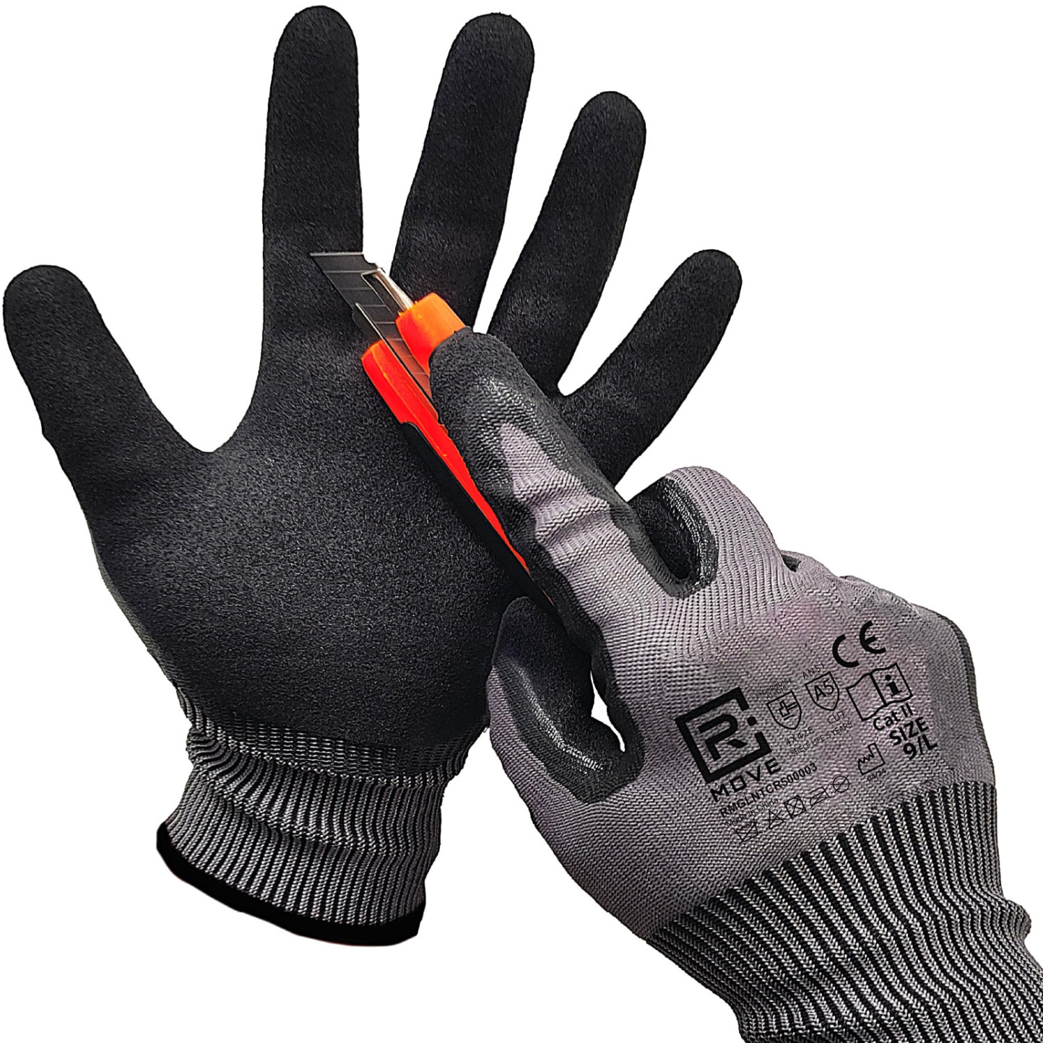 R Move Schnittschutzhandschuhe Stufe 5 (a5) Aus Nitril - Größe M, 1 Paar