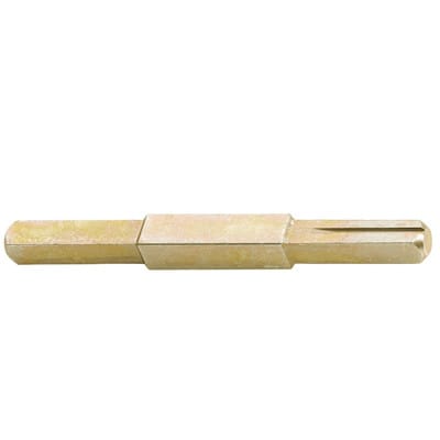FP - fsb Drückerstift 050122 - Vierkantstift 8/10/8 abgesetzt mit Nut für Fenstergriffe, Länge 130mm, ts 69-78mm, Stahl verzinkt