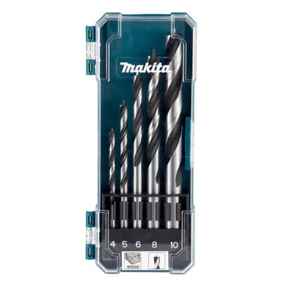 Holzbohrer-Set 4-10mm 5-tlg. SW6/8/10/12/13 1/4' 50 mm - Makita