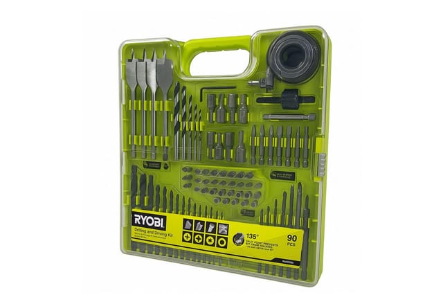 RAKDD90 Kit 90 Bits 1/4' Sechskant-Bits Fräser-Bits Schraubendreher Bohrer - Ryobi