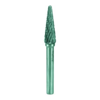 RUKO Hartmetall-Frässtift KEL Ø 6 mm Kopflänge 18 mm Schaft-Ø 6 mm Verzahnung KVZ 4 - 116233