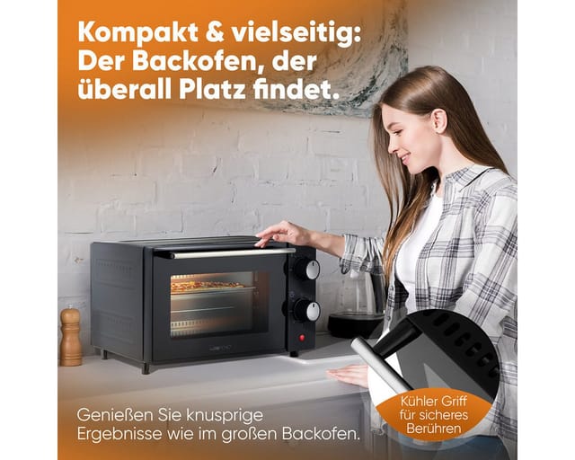 Mb 3746 schwarz Minibackofen - Clatronic