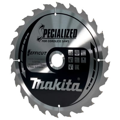 Sägeblatt 260x2,15x30, 24Z efficut Holz - Makita