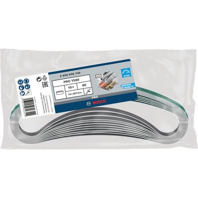 Accessories Best for Inox 2608608Y48 Schleifband Körnung (num) 80 (l x b) 457 mm x 13 mm 10 - Bosch