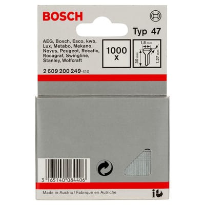 Nagel Typ 47 1,8 x 1,27 x 30 mm - Bosch