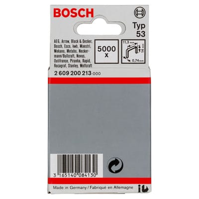 Feindrahtklammer Typ 53, 11,4 x 0,74 x 14 mm, 5000er-Pack - Bosch