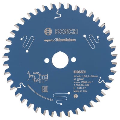 Kreissägeblatt Expert for Aluminium, 140 x 20 x 1,8 mm, 42 - Bosch