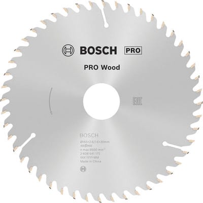 Pro Wood Kreissägeblatt, 165 x 2,6 x 30 mm, T48 - Bosch