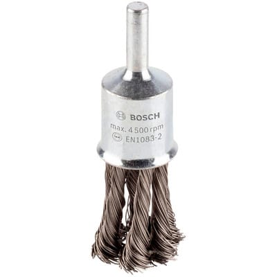 Bosch - Accessories Pinselbürste, gezopft, rostfrei, 0,35 mm, 19 mm, 4500 u/ min 2608622129 1 St.