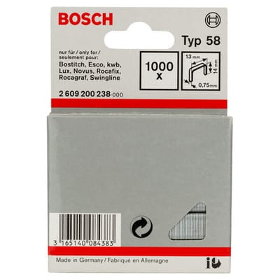 Feindrahtklammer Typ 58 13 x 0,75 x 14 mm - Bosch
