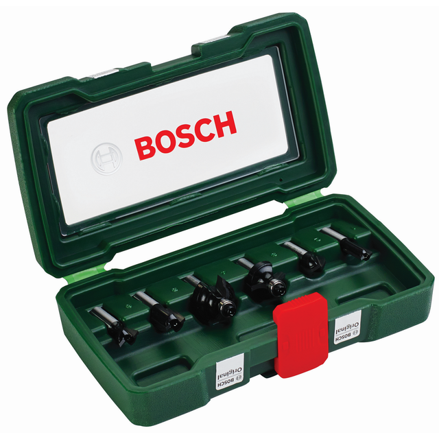 6-teiliges HM-Fräser-Set (8 mm Schaft) - Bosch