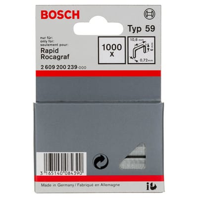Feindrahtklammer Typ 59 10,6 x 0,72 x 6 mm - Bosch
