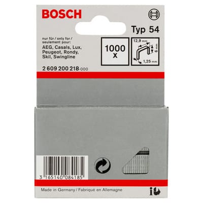 Bosch Flachdrahtklammer Typ 54, 12,9 x 1,25 x 6 mm -2609200218