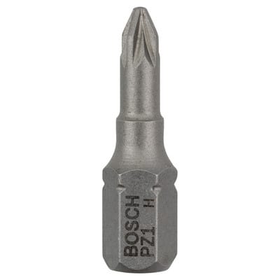 Bosch 25x Schrauberbit Extra-Hart, PZ 1, 25 mm - 2607001556