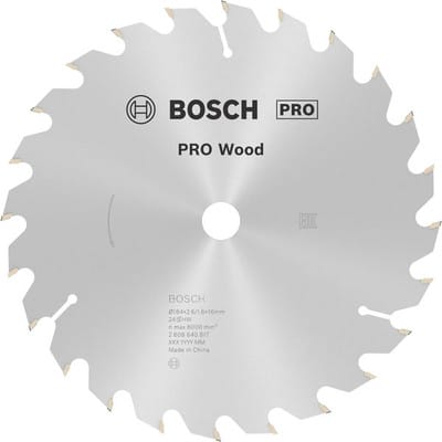 Pro Wood Kreissägeblatt, 184 x 2,6 x 16 mm, T24 - Bosch