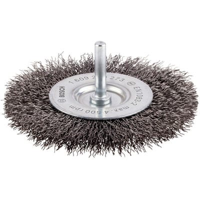 Bosch Accessories Scheibenbürste, gewellt, 100 mm, 0,3 mm, 10 mm, 4500 U/min Schaft-Ø 6 mm 16092002