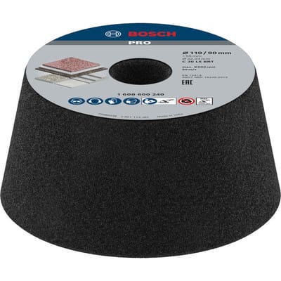Schleiftopf, konisch-Stein/Beton 90 mm, 110 mm, 55 mm, 30 - Bosch