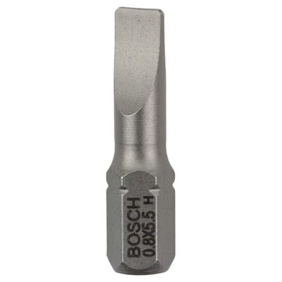 Schrauberbit Extra-Hart, s 0,8 x 5,5, 25 mm, 25er-Pack - Bosch