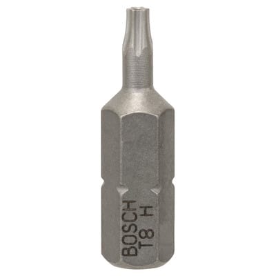 2x Security-Torx-Schrauberbit Extra-Hart, T8H, 25 mm - 2608522007 - Bosch