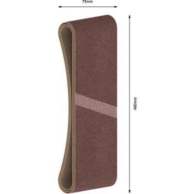 Schleifband-Set X440 Best for Wood and Paint 3-teilig 75 x 480 mm 60 80,100 - Bosch