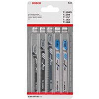 Bosch - Accessories 2608667857 Stichsägeblatt-Set Wood and Metal Basic, 5-teilig, Einnockenschaft 5 St Bild 2