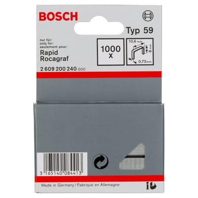 1.000x Feindrahtklammer Typ 59, 10,6 x 0,72 x 8 mm - 2609200240 - Bosch