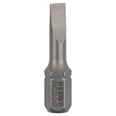 3x Schrauberbit Extra-Hart, s 0,6 x 4,5, 25 mm - 2607001459 - Bosch