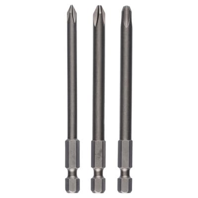 Schrauberbit-Set Extra-Hart, 3tlg. PH1, PH2, PH3, 152 mm - 2607001758 - Bosch