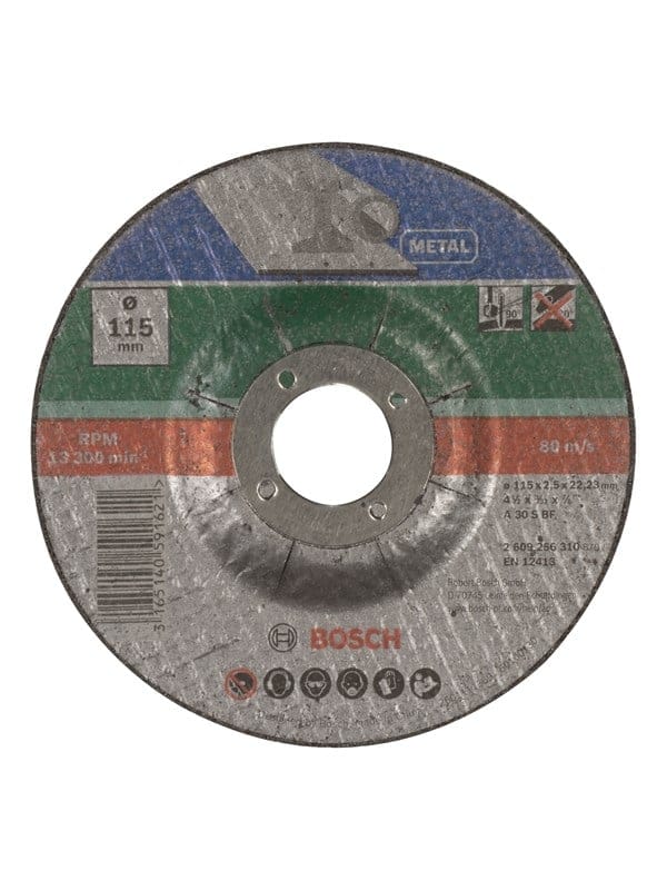 Trennscheibe mit eingelassenem Mittelteil Metall Ø 115 mm BOSCH 2609256310