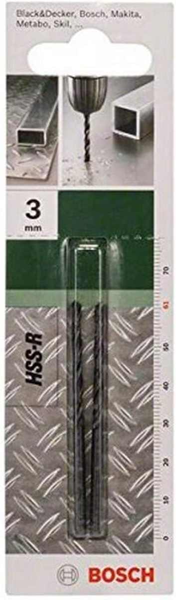 Bosch - Accessories 2609255004 hss Metall-Spiralbohrer 3 mm Gesamtlänge 61 mm rollgewalzt din 338 Zyl